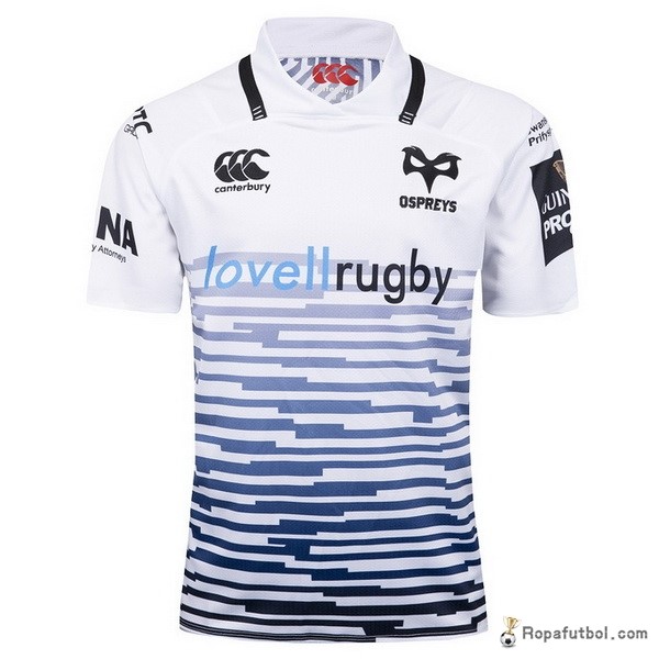 Camiseta Rugby Ospreys Replica Segunda Ropa 2017 18 Blanco